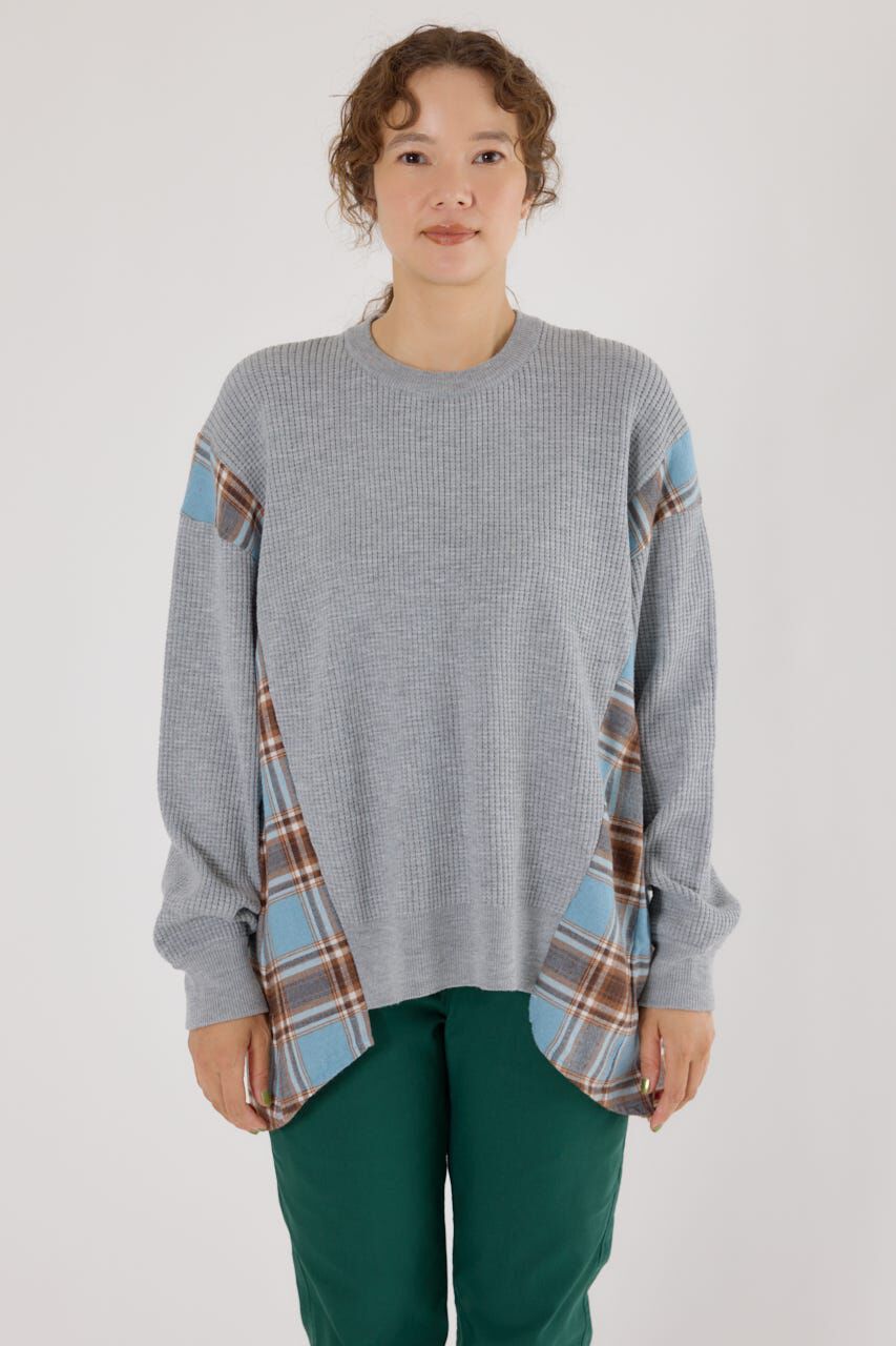 RODEO CROWNS「チェックドッキングトップス」|ニット・セーター|