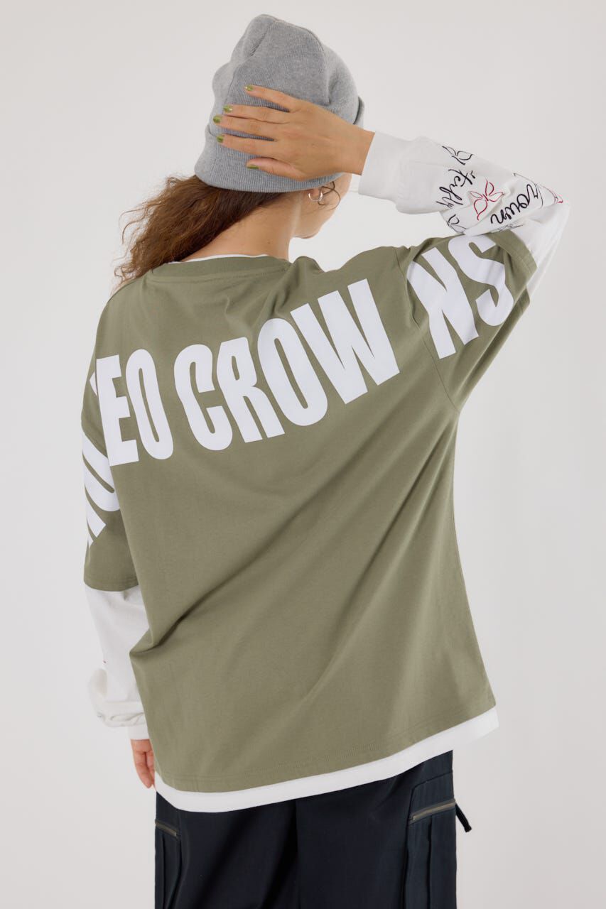 RODEO CROWNS「オーバーロゴレイヤードロングスリーブTシャツ」|Tシャツ・カットソー|