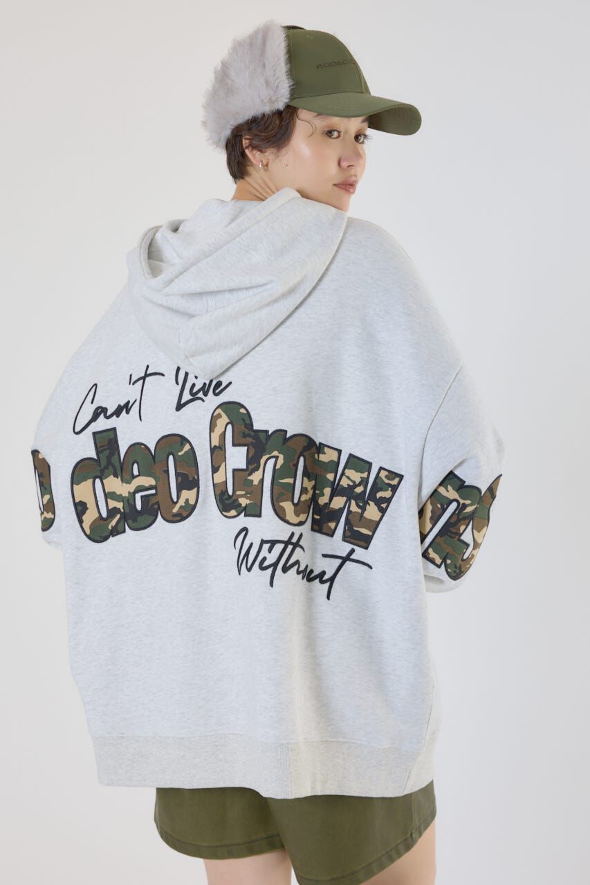 RODEO CROWNS「ロゴアップリケルーズパーカー」|パーカー|