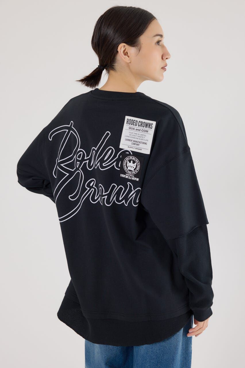 RODEO CROWNS「ルーズレイヤードライクスウェットトップス」|Tシャツ・カットソー|