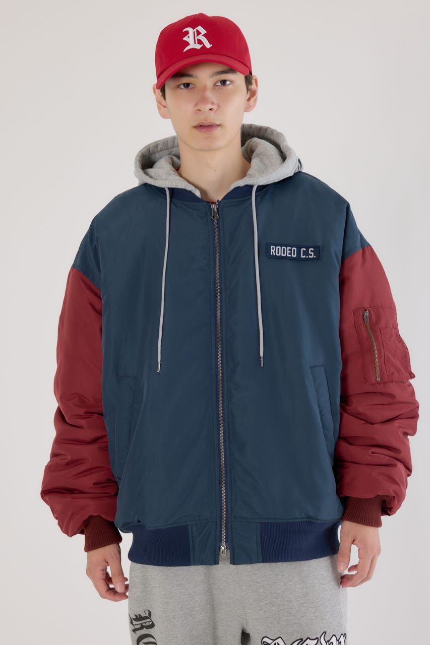 RODEO CROWNS「フーディーMA-1」|ブルゾン・スタジャン|