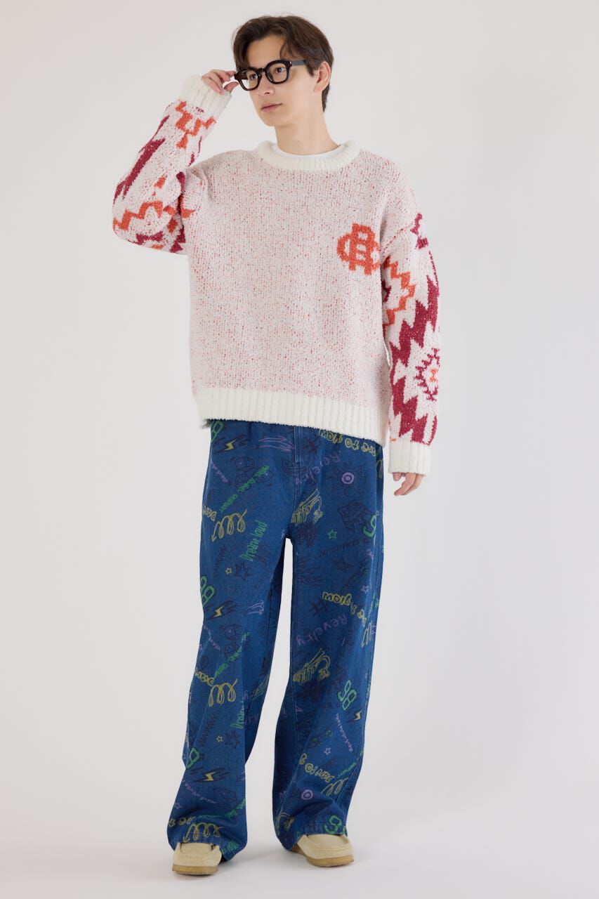 RODEO CROWNS「オルテガジャカードニット」|ニット・セーター|