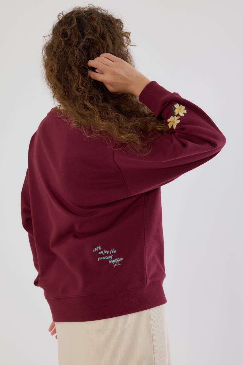 RODEO CROWNS「フラワーステッチカレッジスウェット」|パーカー|