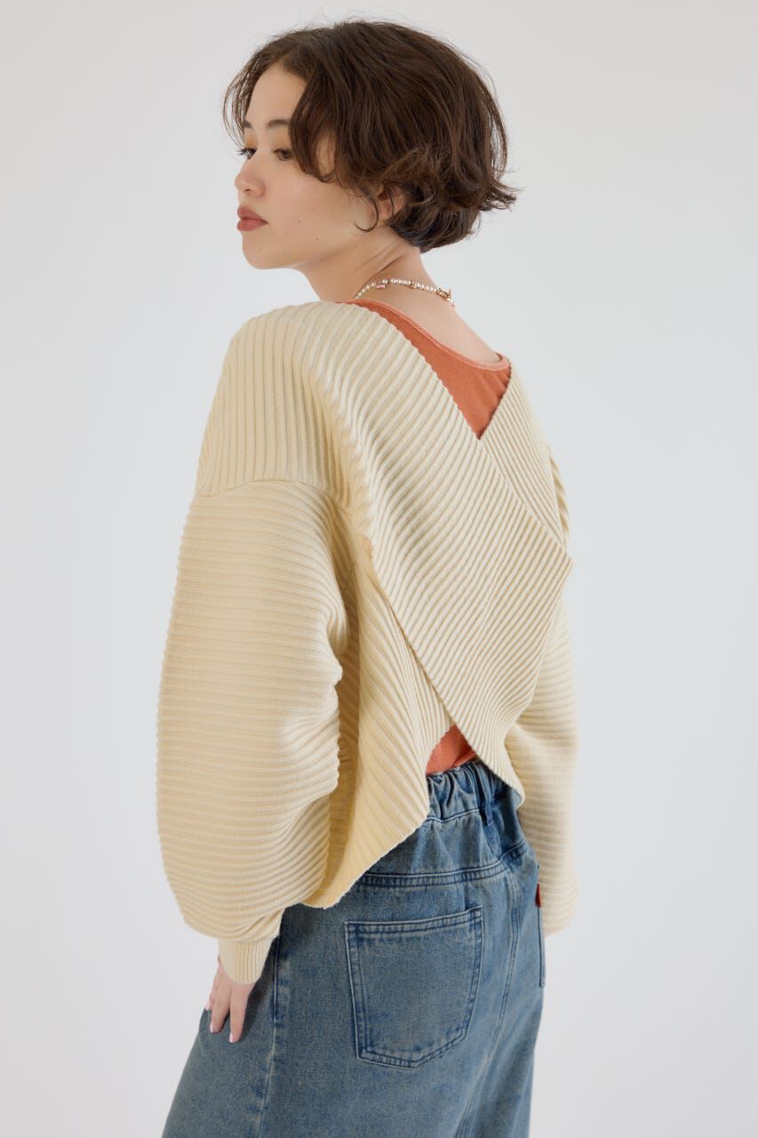 RODEO CROWNS「2WAYクロスニットトップス」|ニット・セーター|