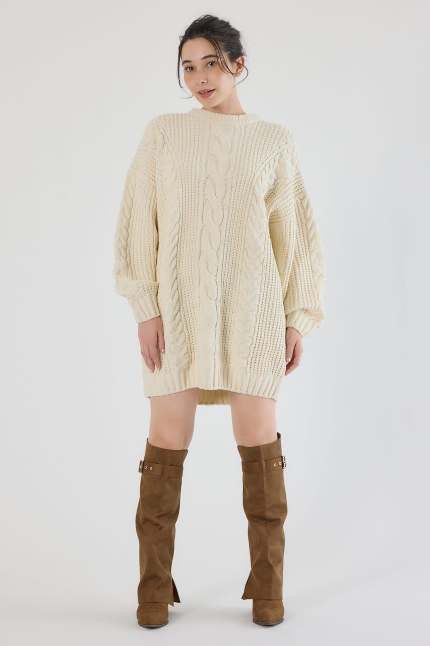 RODEO CROWNS「ケーブルモールニットワンピース」|ワンピース|