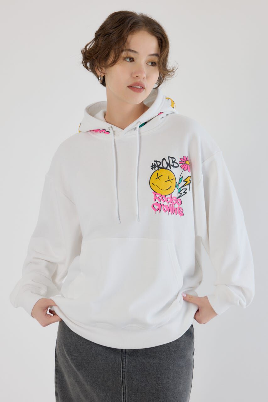 RODEO CROWNS「HOOD DECORATION パーカー」|パーカー|O/WHT1