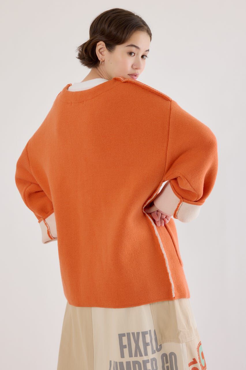 RODEO CROWNS「ダブルフェイスニットジャケット」|カーディガン|