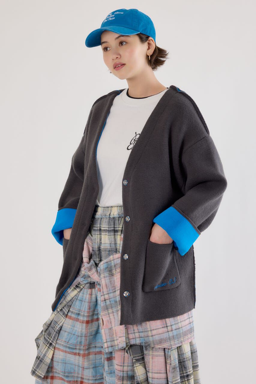 RODEO CROWNS「ダブルフェイスニットジャケット」|カーディガン|