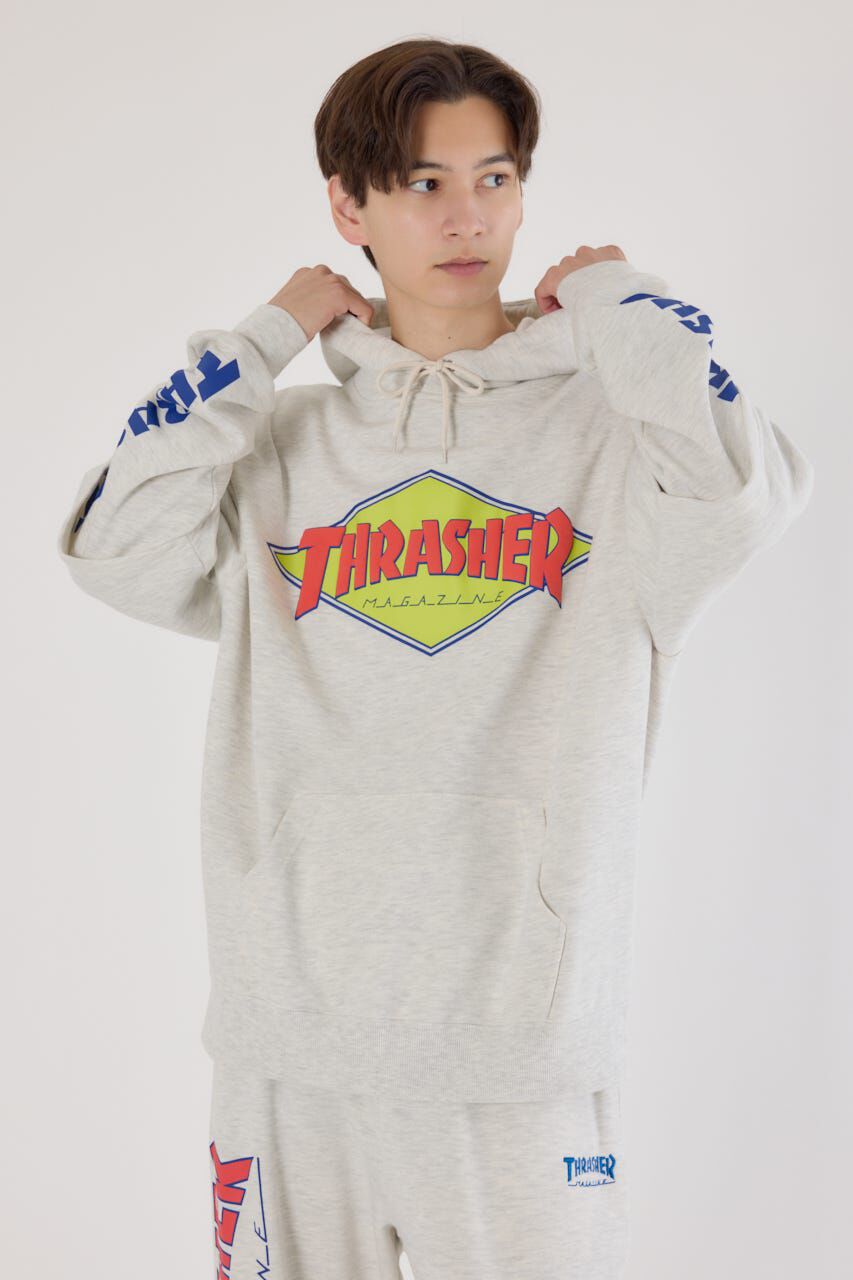 RODEO CROWNS「(THRASHER) レイヤードスウェットパーカー」|パーカー|