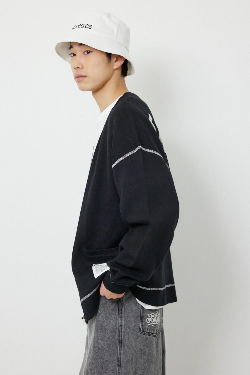 RODEO CROWNS「スウェットライクZIPカーディガン」|カーディガン|