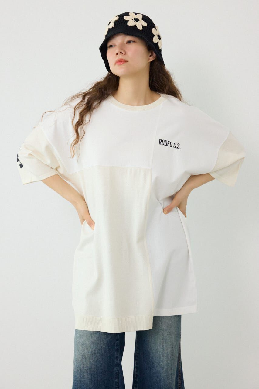 RODEO CROWNS「ランダムコンビニットワンピース」|ワンピース|O/WHT1