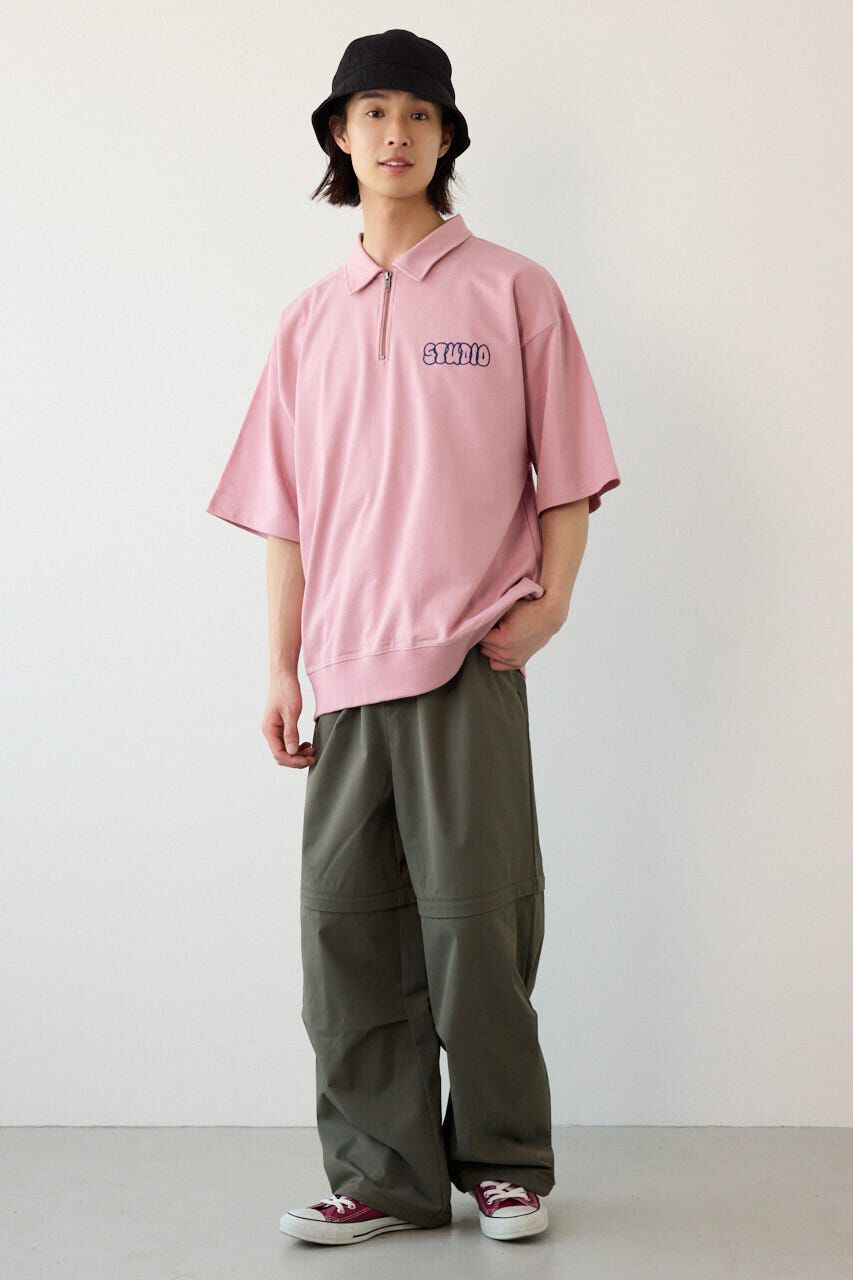 RODEO CROWNS「ライトスウェットZIPポロシャツ」|Tシャツ・カットソー|