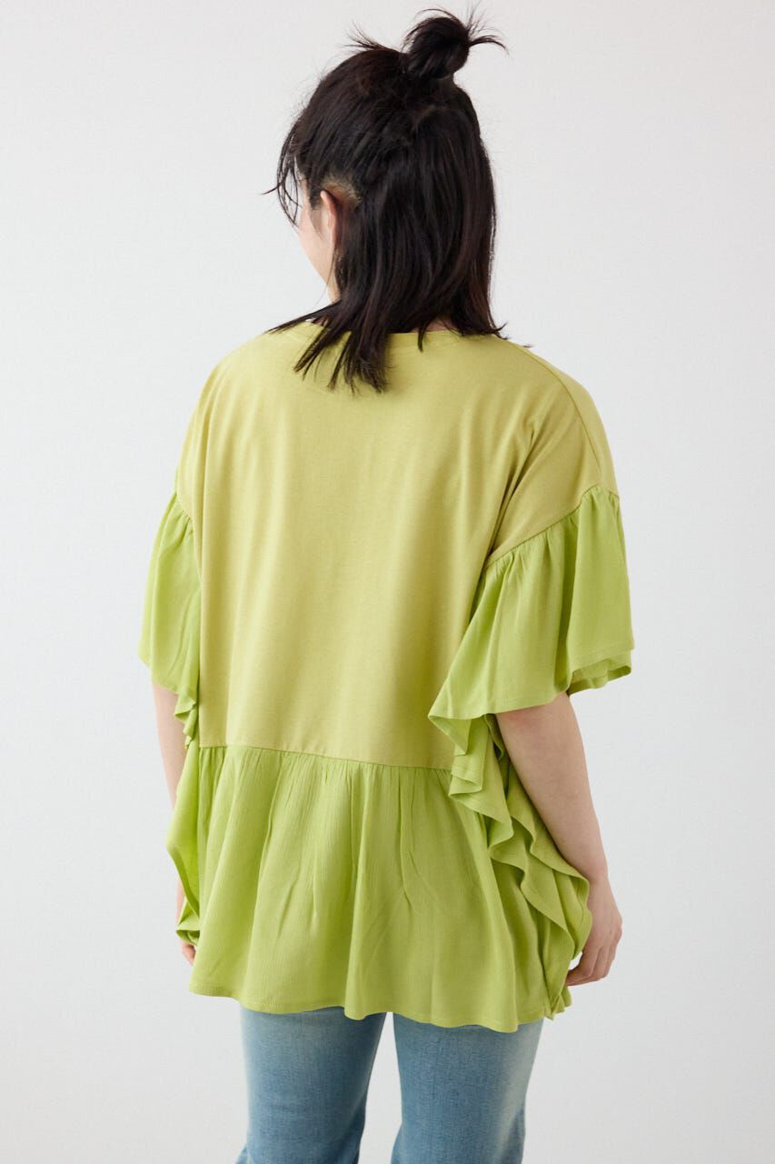 RODEO CROWNS「＜WEB先行アイテム＞レーヨンクレープドッキングフリルトップス」|その他|