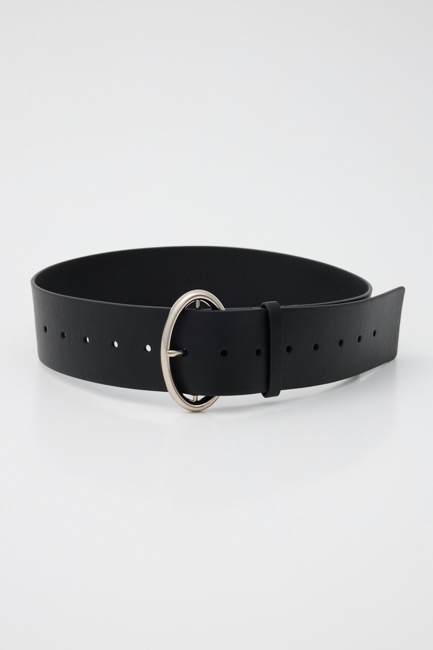 SLY「ELLIPSE BUCKLE WIDE ベルト」|ベルト|BLK