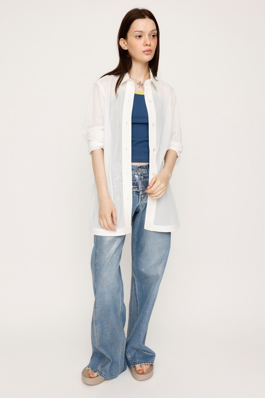 SLY「SHEER MESH シャツ」|シャツ・ブラウス|