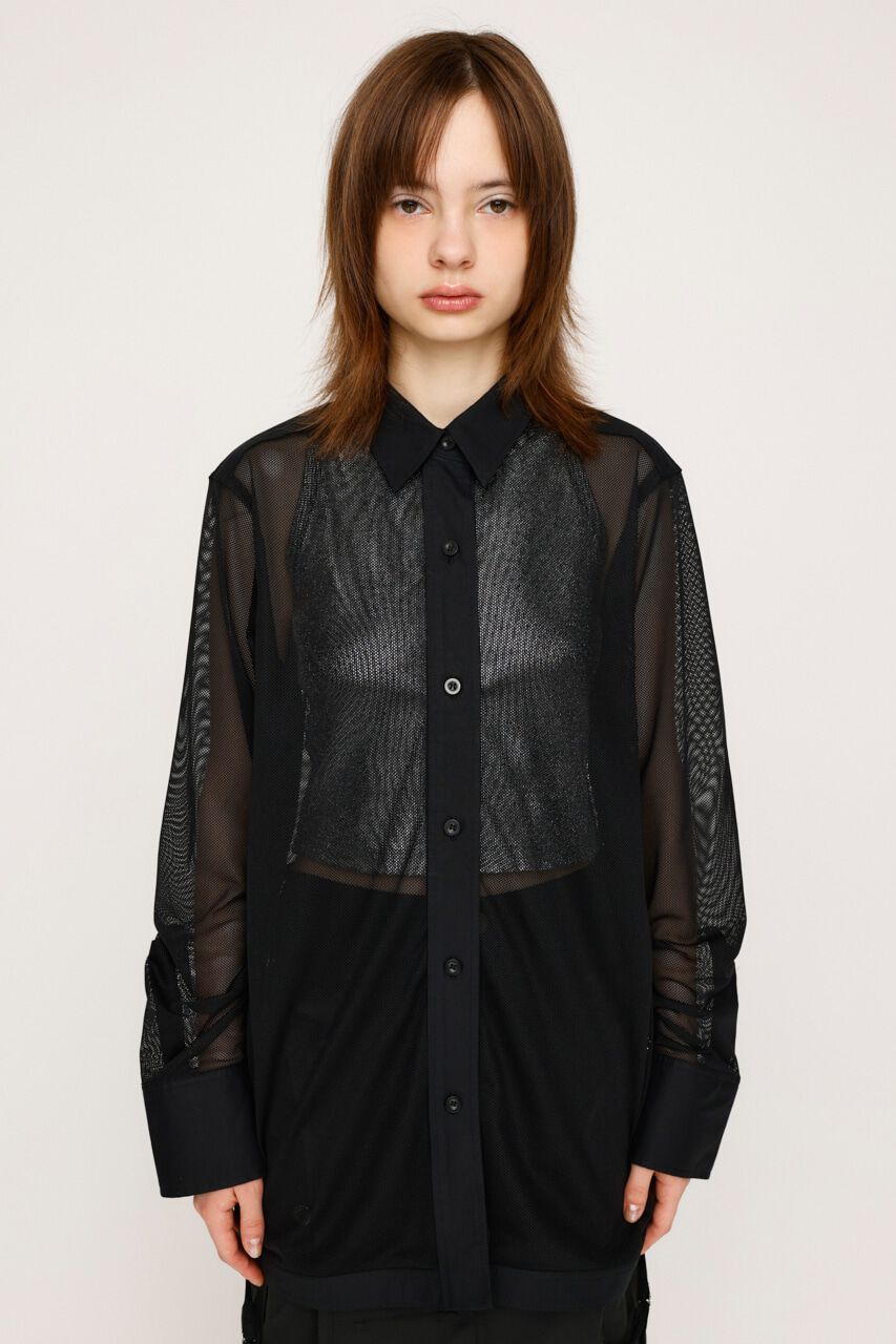 SLY「SHEER MESH シャツ」|シャツ・ブラウス|