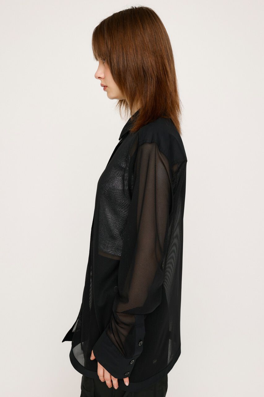 SLY「SHEER MESH シャツ」|シャツ・ブラウス|