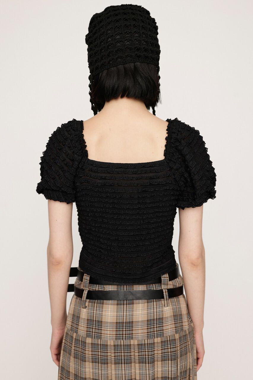 SLY「FRILL PUFF CUT トップス」|Tシャツ・カットソー|