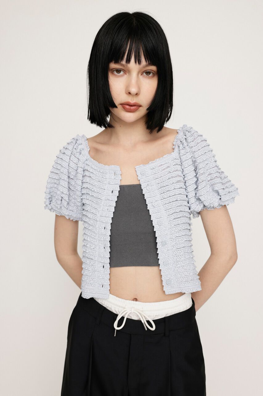 SLY「FRILL PUFF CUT トップス」|Tシャツ・カットソー|