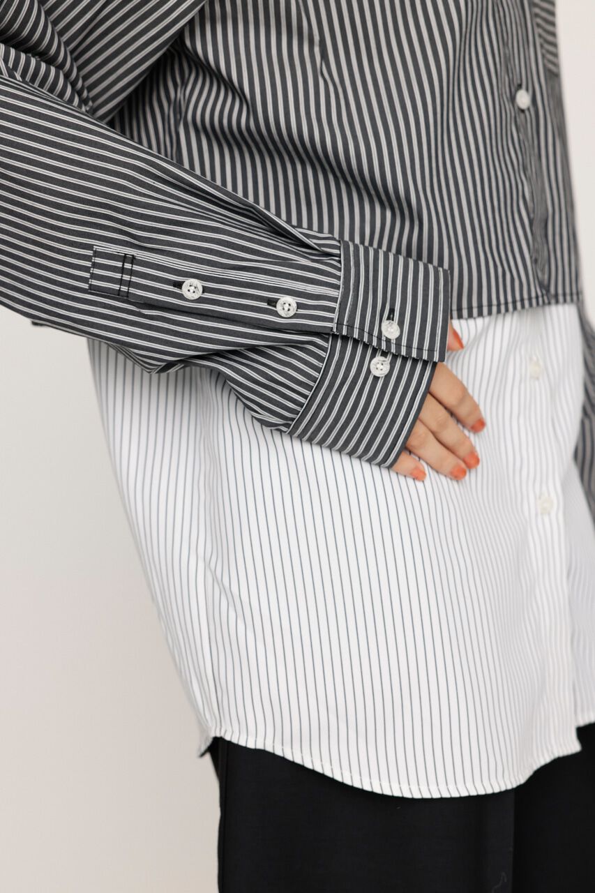 SLY「LAYERED STRIPE 2P シャツ」|シャツ・ブラウス|