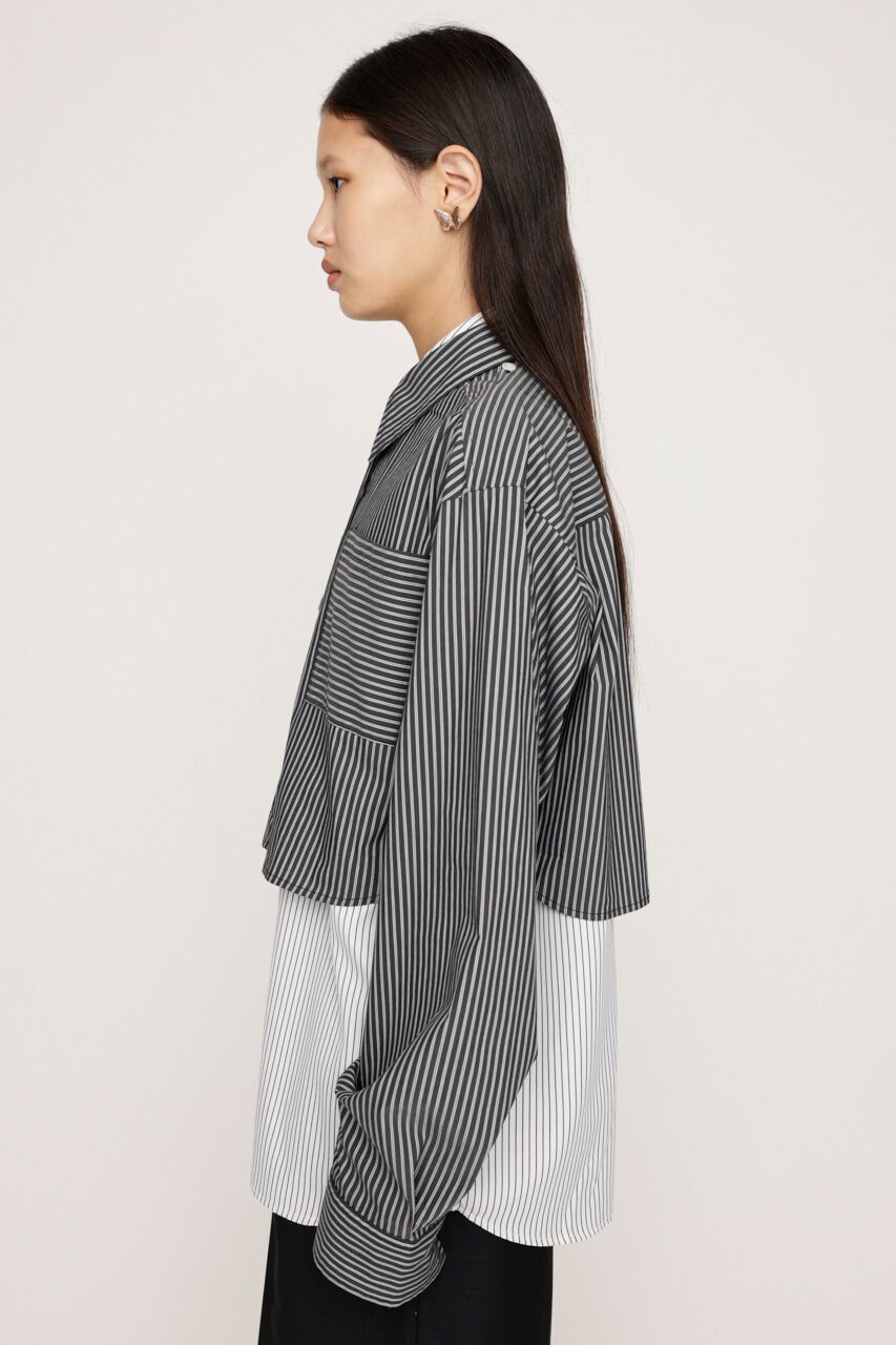SLY「LAYERED STRIPE 2P シャツ」|シャツ・ブラウス|