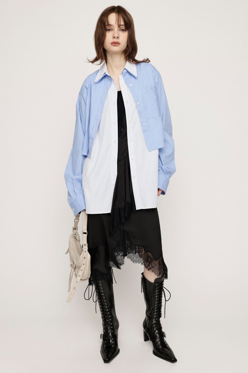 SLY「LAYERED STRIPE 2P シャツ」|シャツ・ブラウス|