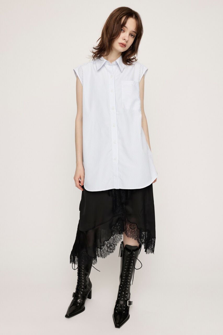 SLY「LAYERED STRIPE 2P シャツ」|シャツ・ブラウス|