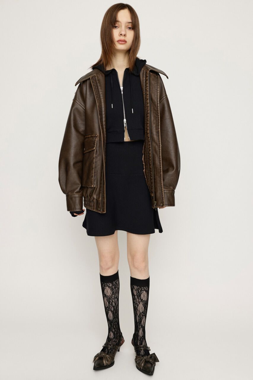 SLY「CROPPED HOODIE FLARE SK 2P」|ワンピース|