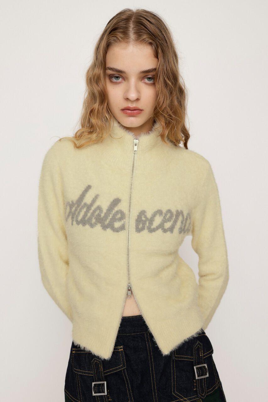 SLY「ZIP UP JQ LOGO トップス」|ニット・セーター|