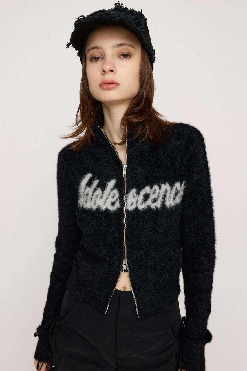 SLY「ZIP UP JQ LOGO トップス」|ニット・セーター|