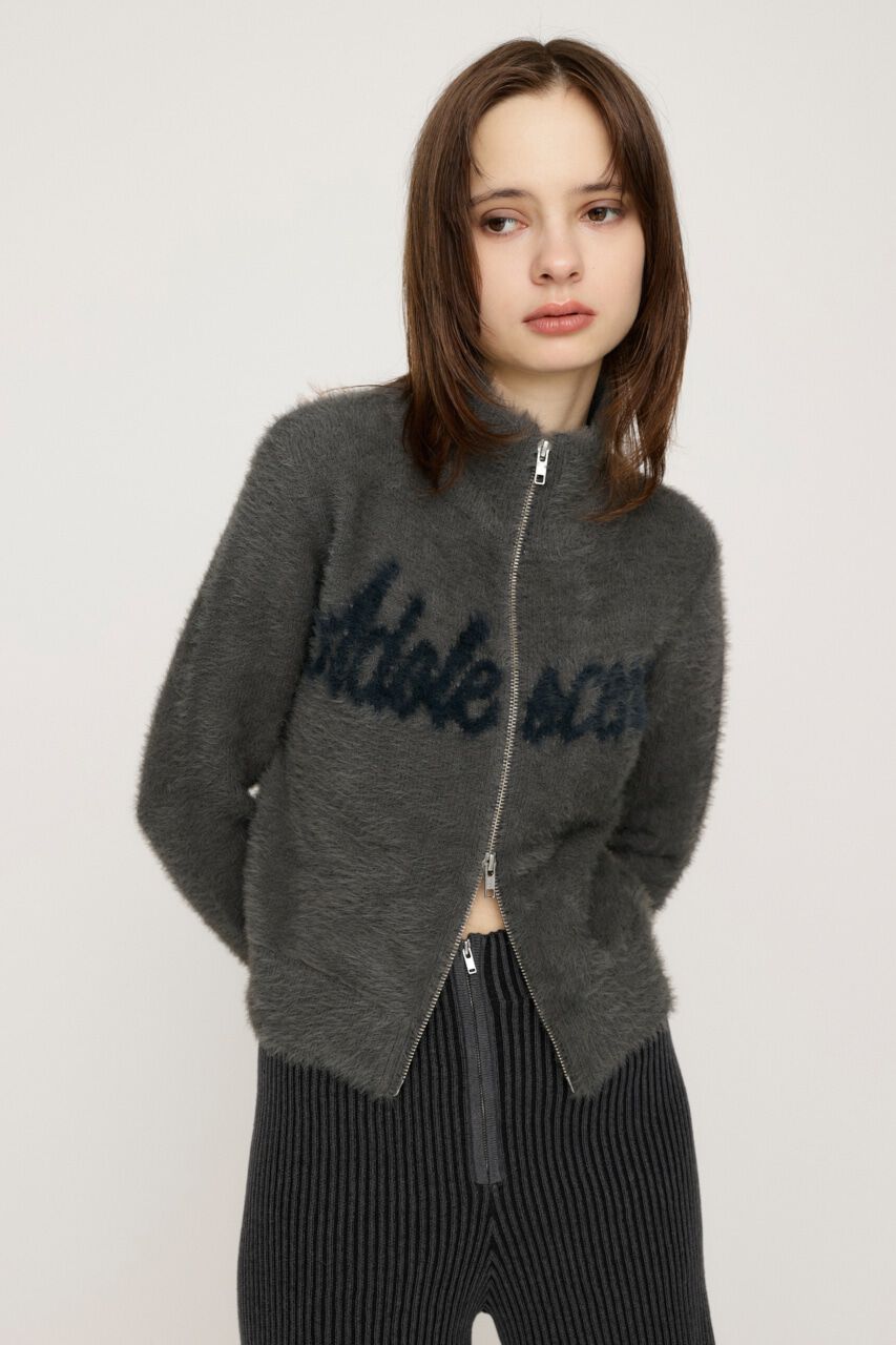 SLY「ZIP UP JQ LOGO トップス」|ニット・セーター|