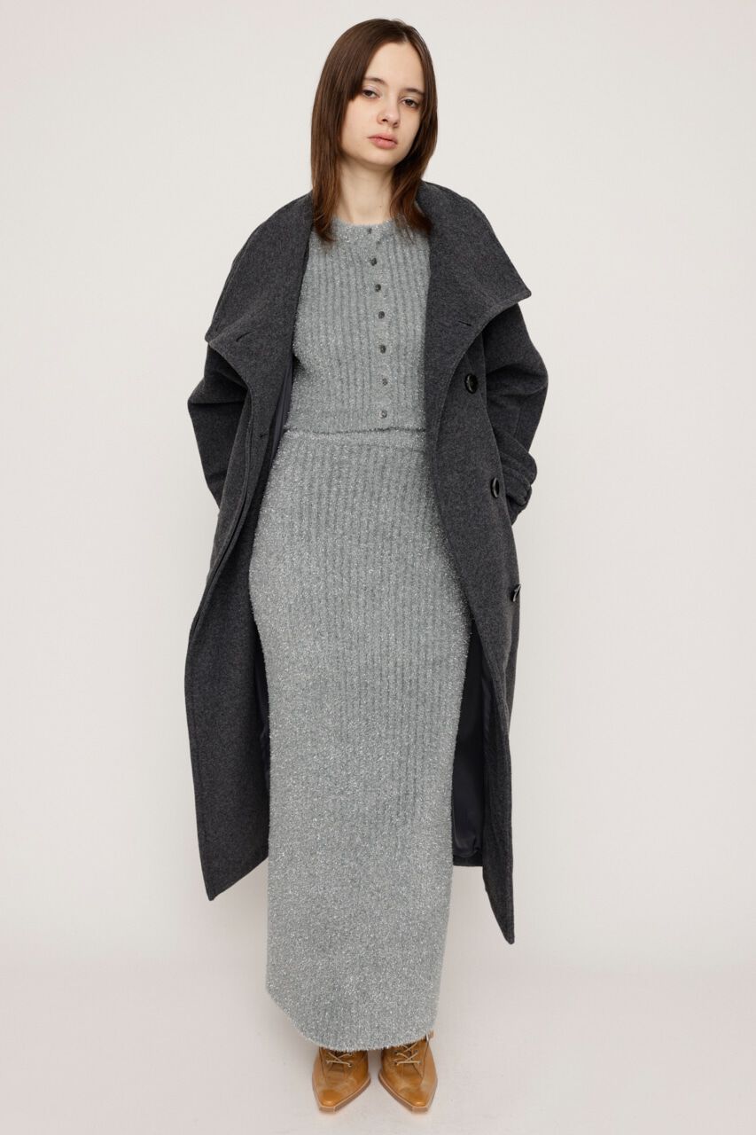 SLY「GLITTER KNIT ロングスカート」|スカート|SLV