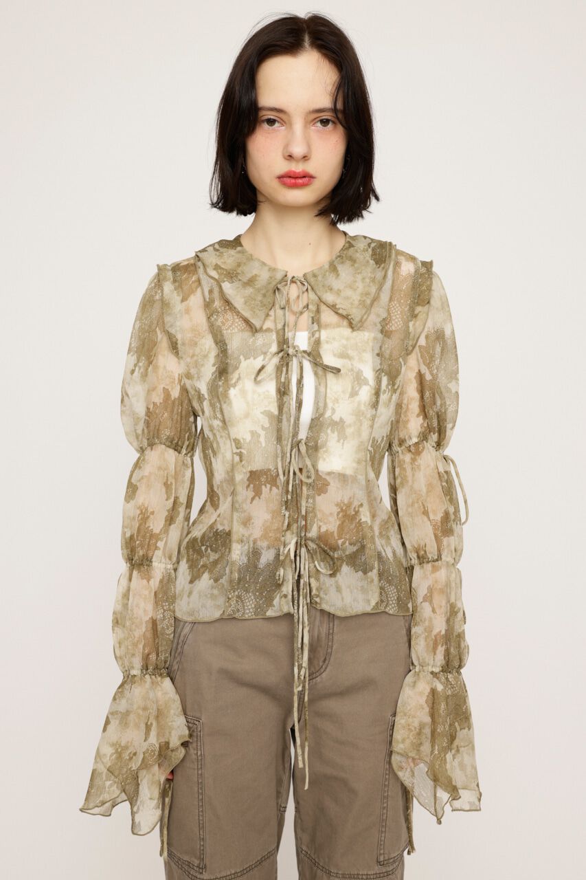 SLY「BLEEDING SHEER DUMPLING ブラウス」|シャツ・ブラウス|