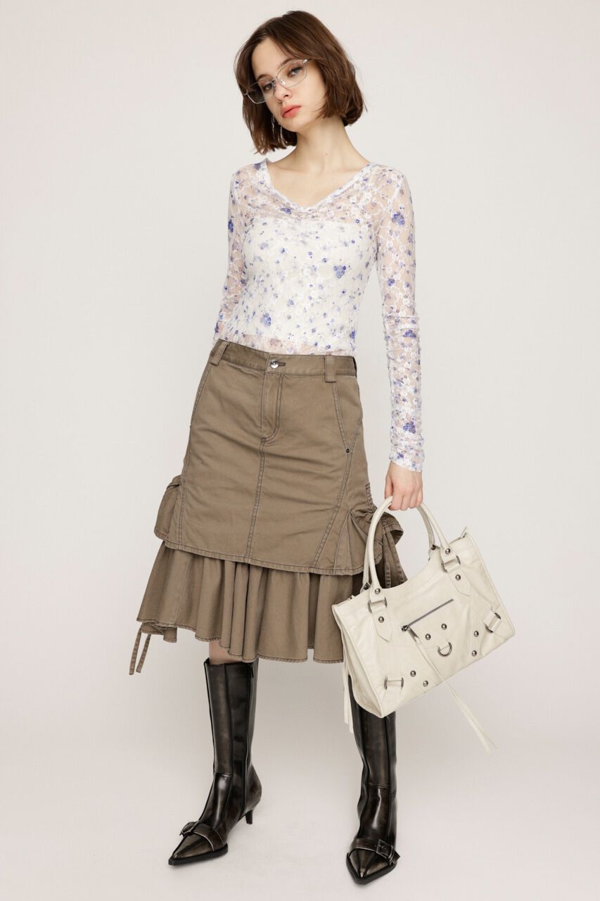 SLY「L／W WASHED MIDDLE MERMAID スカート」|スカート|