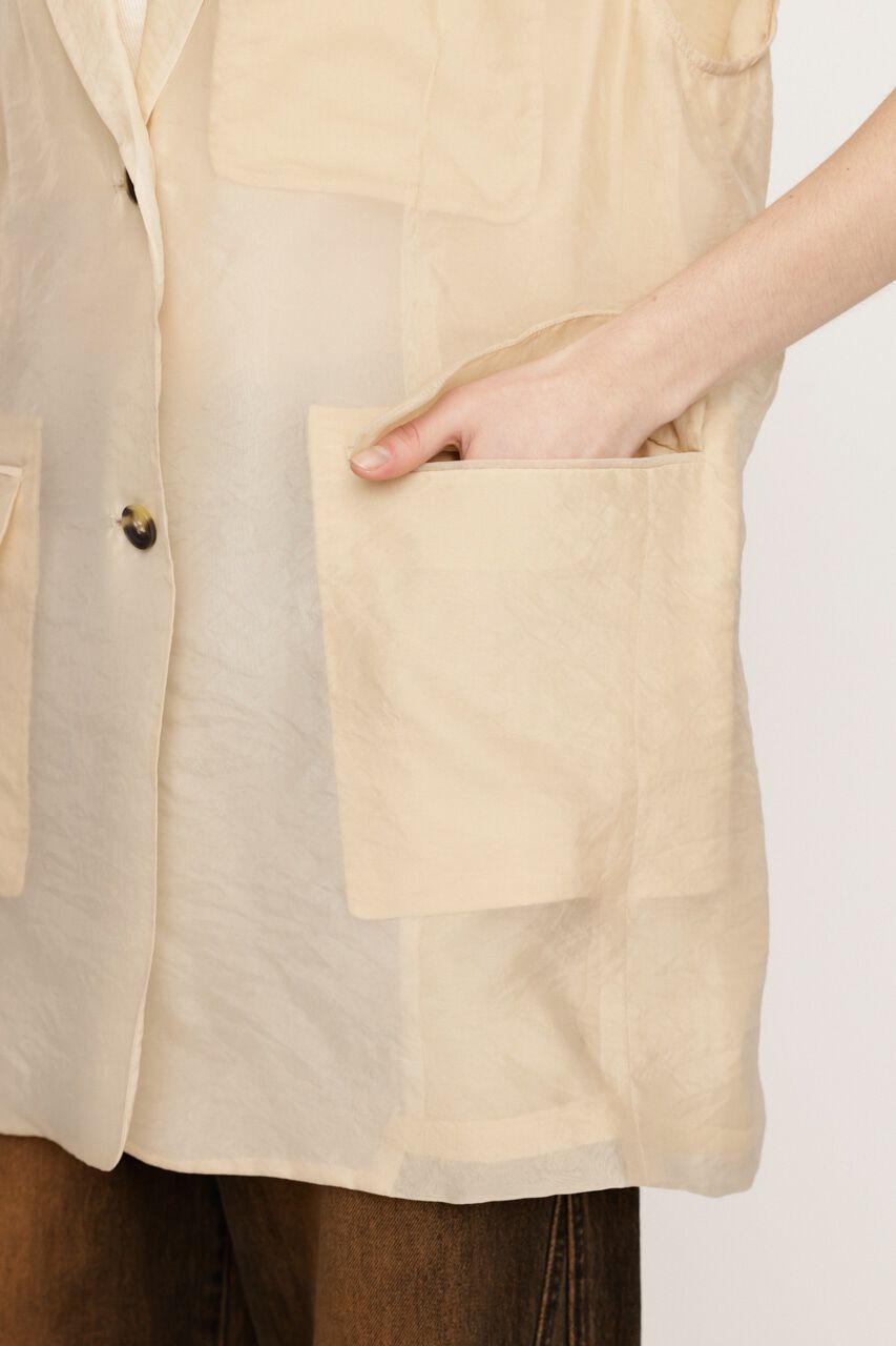 SLY「SHEER TAILOR ベスト」|ダウンベスト・ベスト|