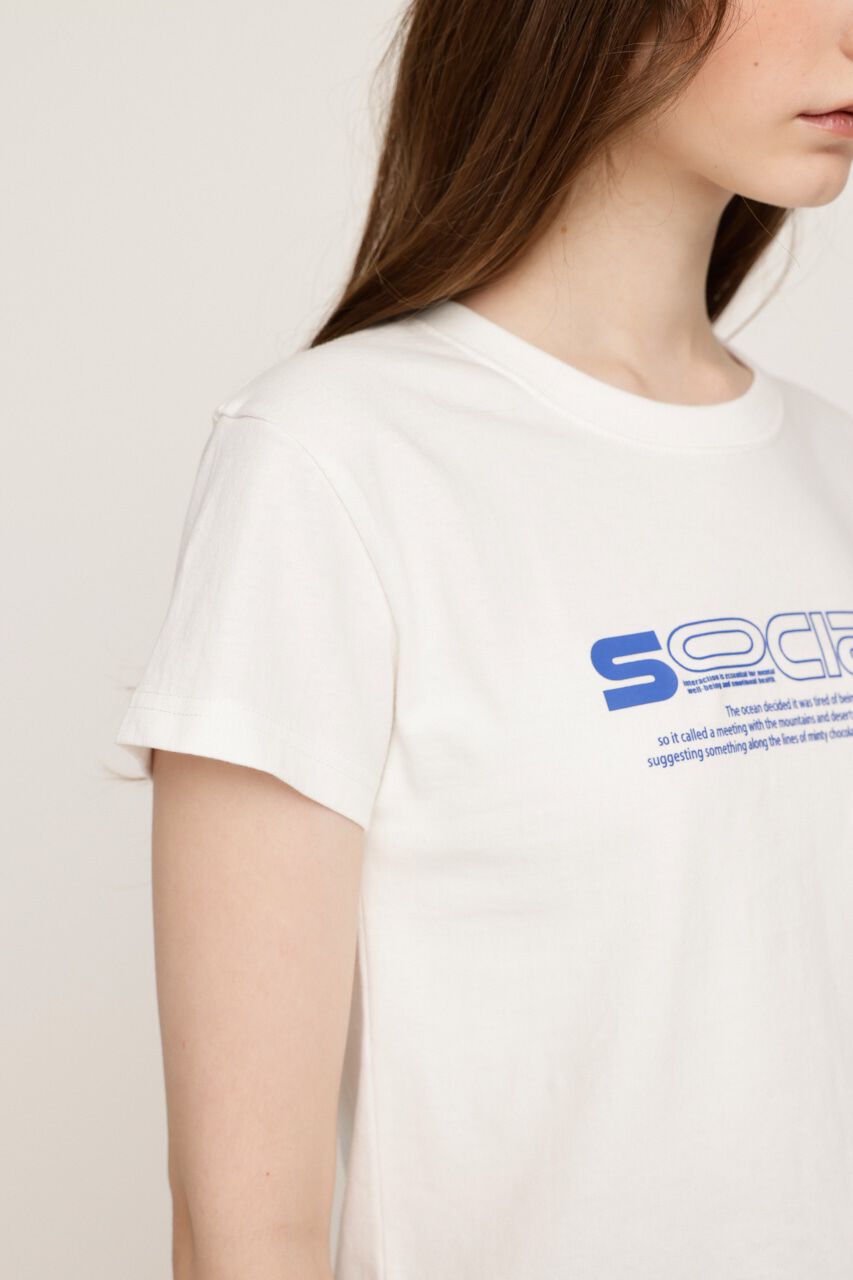 SLY「CREWNECK PRINT Tシャツ」|Tシャツ・カットソー|