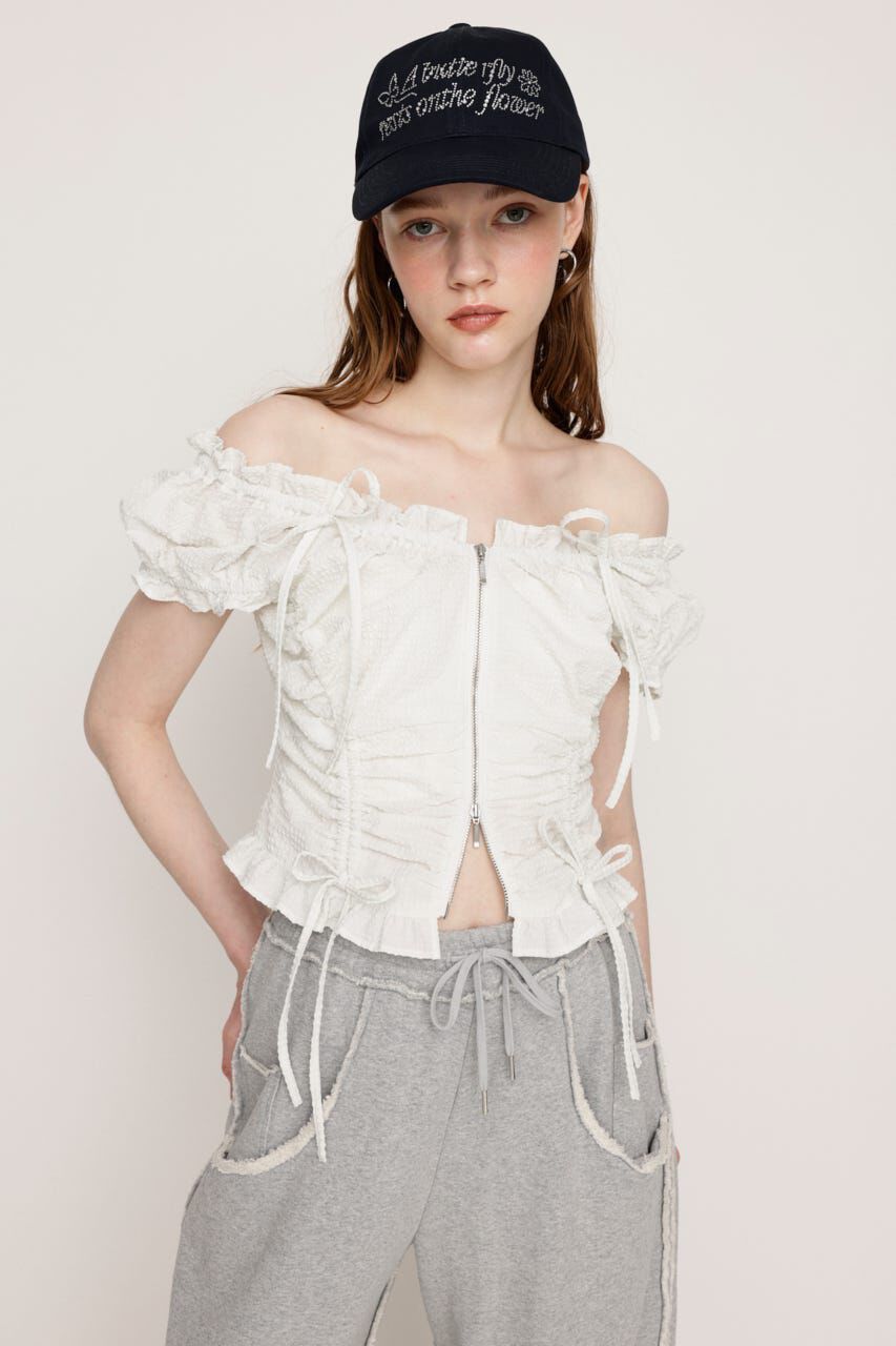 SLY「FRONTZIP 2WAY トップス」|シャツ・ブラウス|