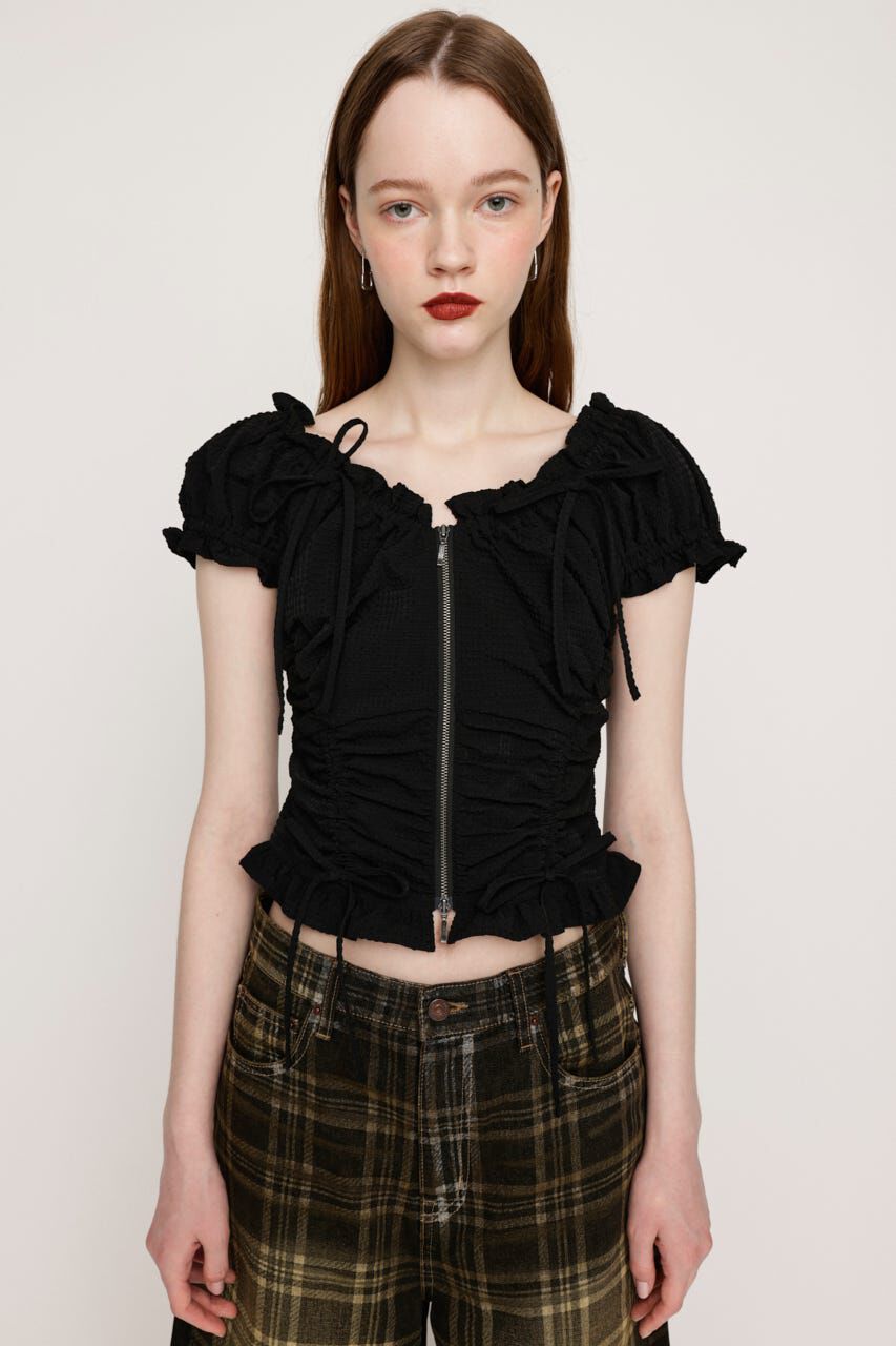 SLY「FRONTZIP 2WAY トップス」|シャツ・ブラウス|