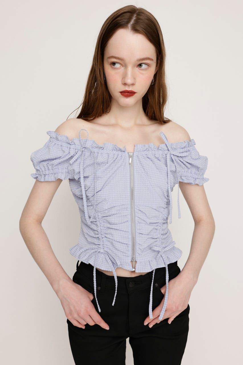 SLY「FRONTZIP 2WAY トップス」|シャツ・ブラウス|