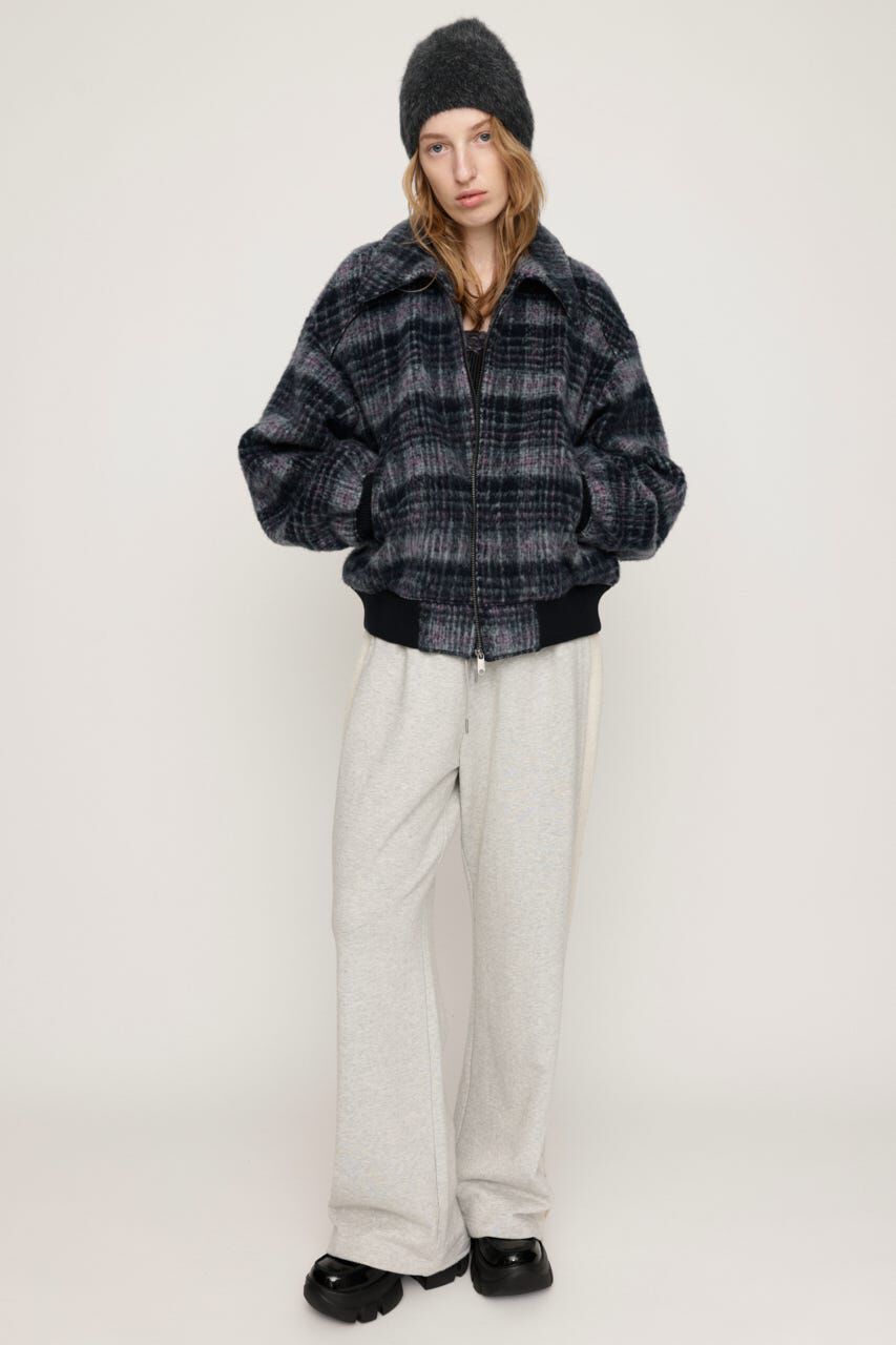 SLY「SHAGGY CHECK ブルゾン」|ブルゾン・スタジャン|