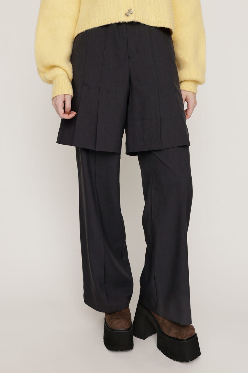SLY「LAYERED RELAX SLACKS」|その他|T.GRY