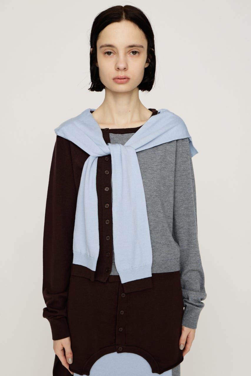 SLY「SLEEVE DOCKING KNIT トップス」|ニット・セーター|