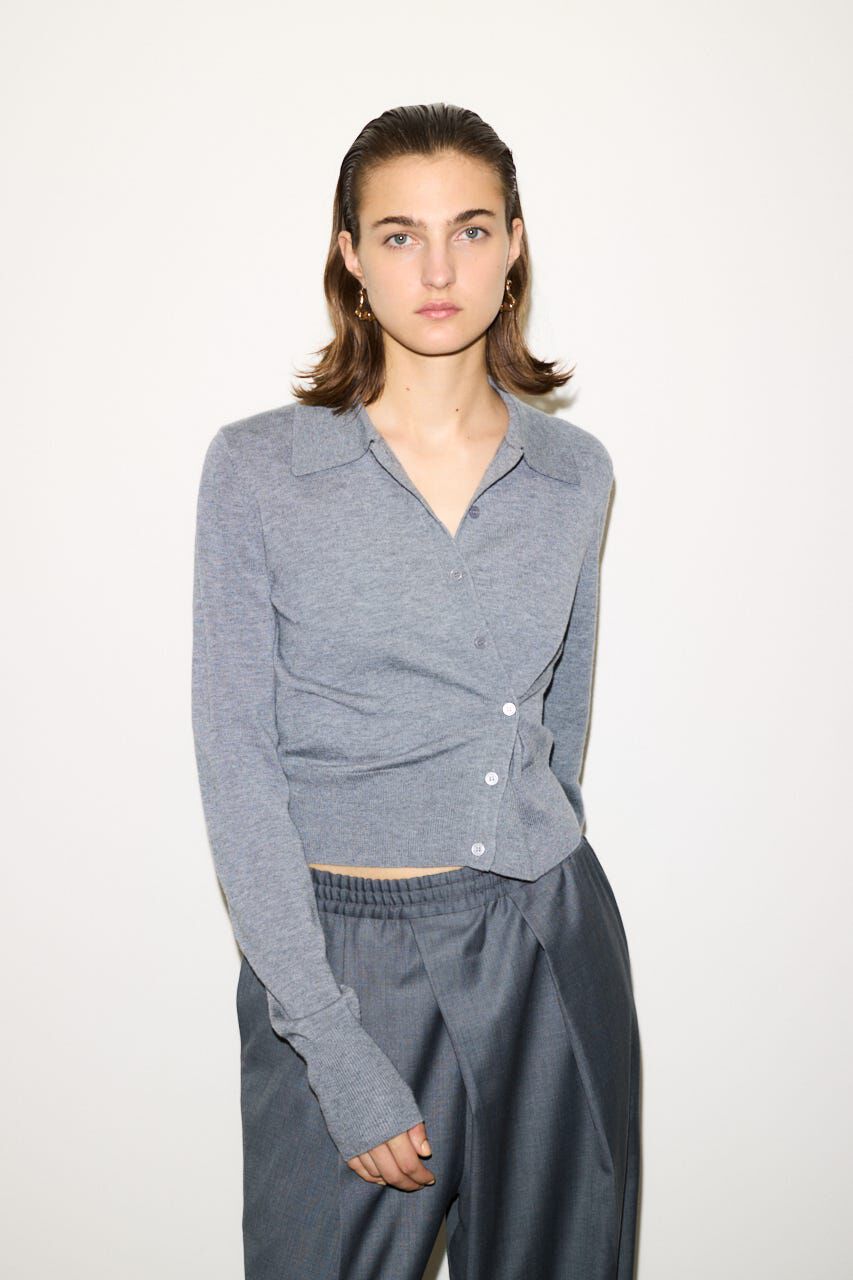 SLY「KNIT POLO 2WAY HG カーディガン」|カーディガン|