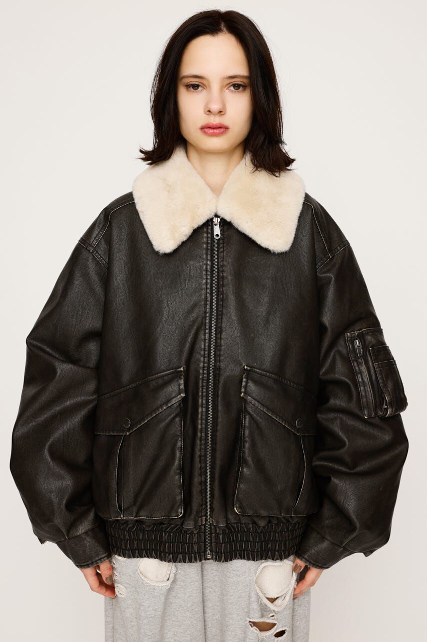 SLY「WASHED PUFFER ブルゾン」|ブルゾン・スタジャン|