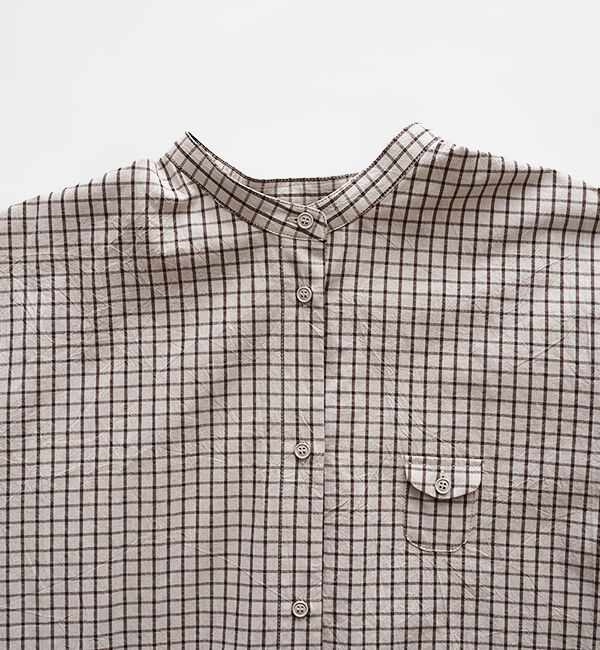 休日と詩「小さなポケットのロングシャツ」|シャツ・ブラウス|