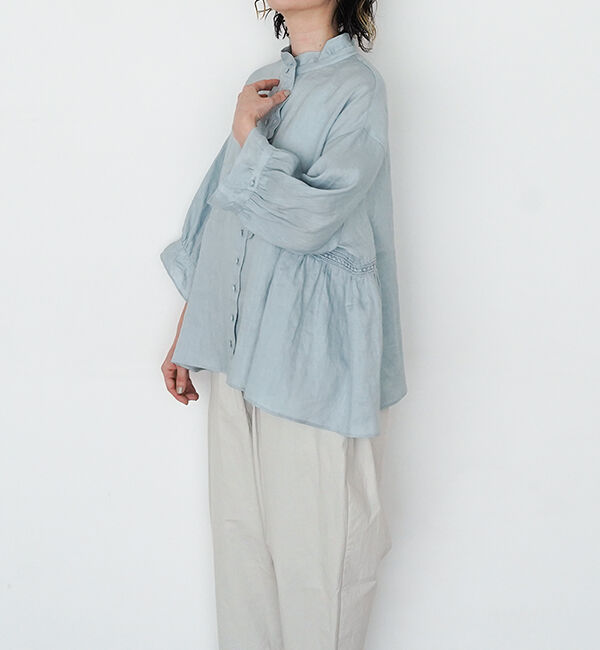 オオカミとフクロウ「オオカミと静かな夜のアフターレイン&ldquo;ブラウス&rdquo;」|シャツ・ブラウス|