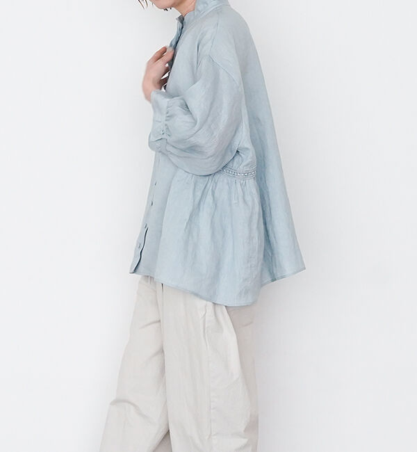 オオカミとフクロウ「オオカミと静かな夜のアフターレイン&ldquo;ブラウス&rdquo;」|シャツ・ブラウス|