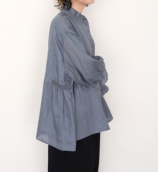 オオカミとフクロウ「オオカミと静かな夜のアフターレイン&ldquo;ブラウス&rdquo;」|シャツ・ブラウス|