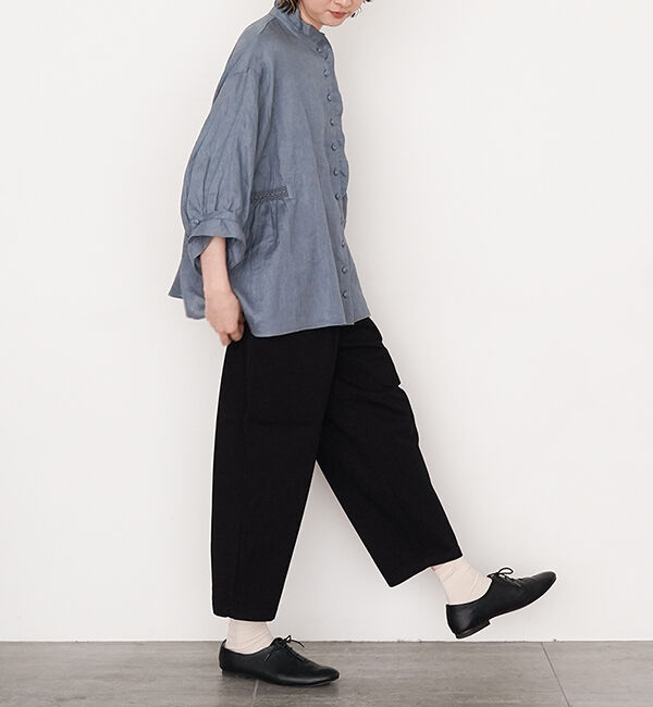 オオカミとフクロウ「オオカミと静かな夜のアフターレイン&ldquo;ブラウス&rdquo;」|シャツ・ブラウス|