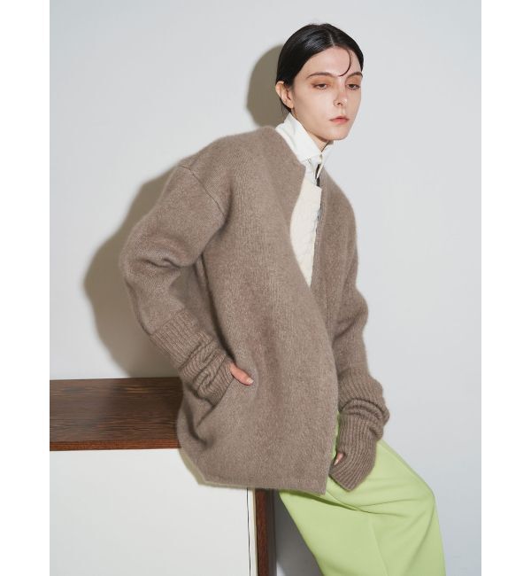 ELENDEEK「CN RACCOON MIX W CARDIGAN」|カーディガン|